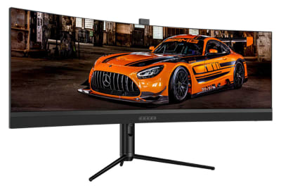 QSM 45" 5K 120Hz Ultra-Wide Curved Monitor with Pop-Out Camera